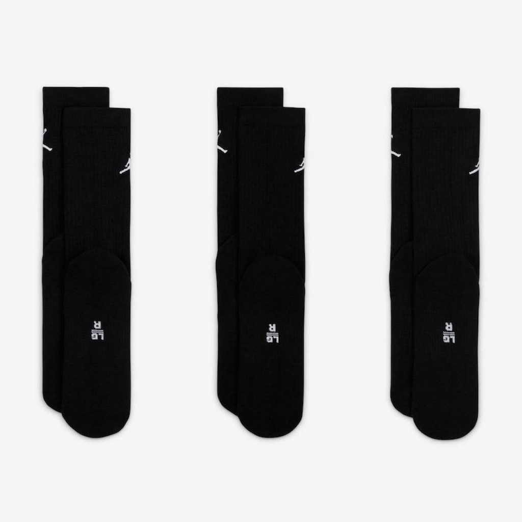Imagem 3 do produto Kit de Meias Cano Alto Jordan Everyday - 3 Pares - Adulto