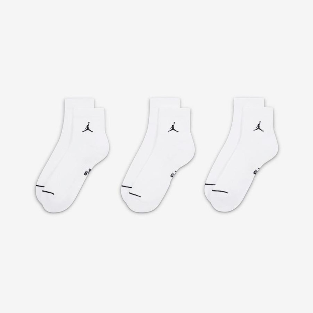 Imagem 2 do produto Kit de Meias Cano Médio Jordan Everyday - 3 Pares - Adulto