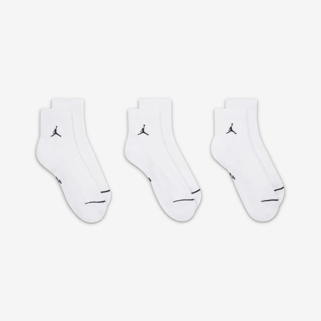 Imagem 3 do produto Kit de Meias Cano Médio Jordan Everyday - 3 Pares - Adulto