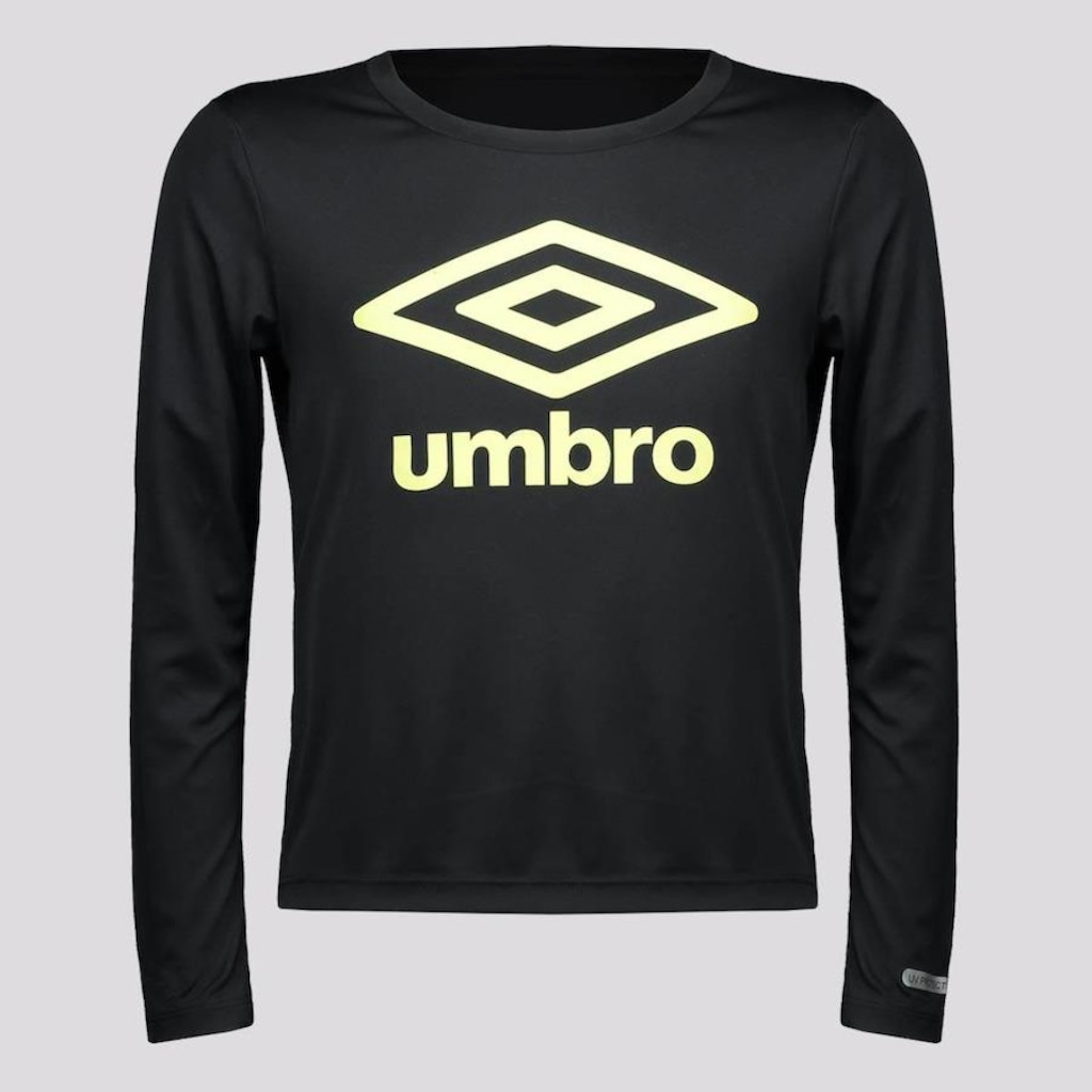 Camiseta Umbro Manga Longa Basic UV - Infantil