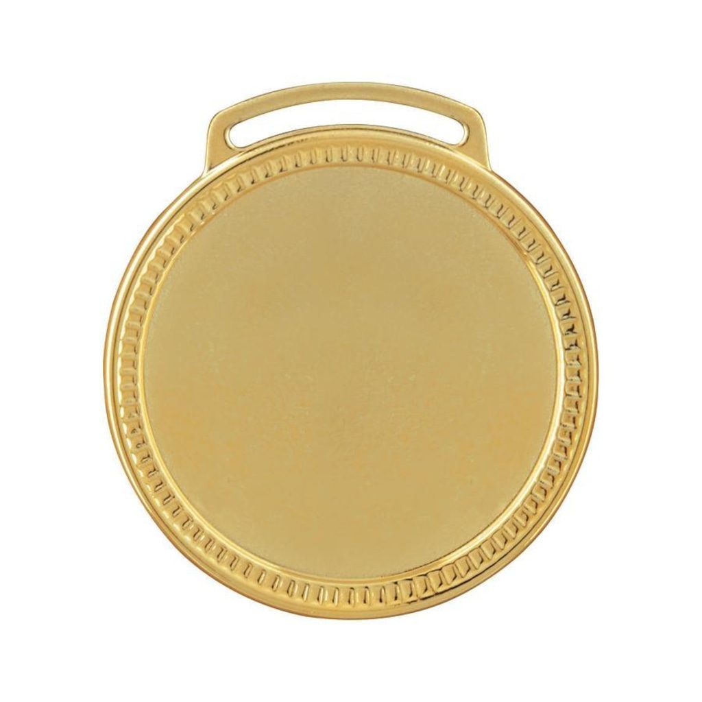 Kit Medalhas Vitória Lisa 60003 60MM com Fita - 10 Unidades