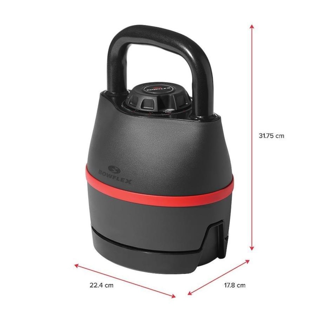 Imagem 3 do produto Kettlebell Regulável Bowflex Selecttech 840 - de 3,6 a 18 Kg