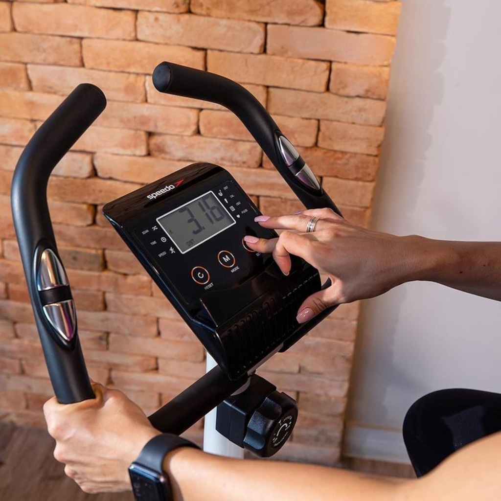 Imagem 5 do produto Bicicleta Ergométrica Speedo B103 Magnética 8 Níveis de Resistência Painel LCD completo