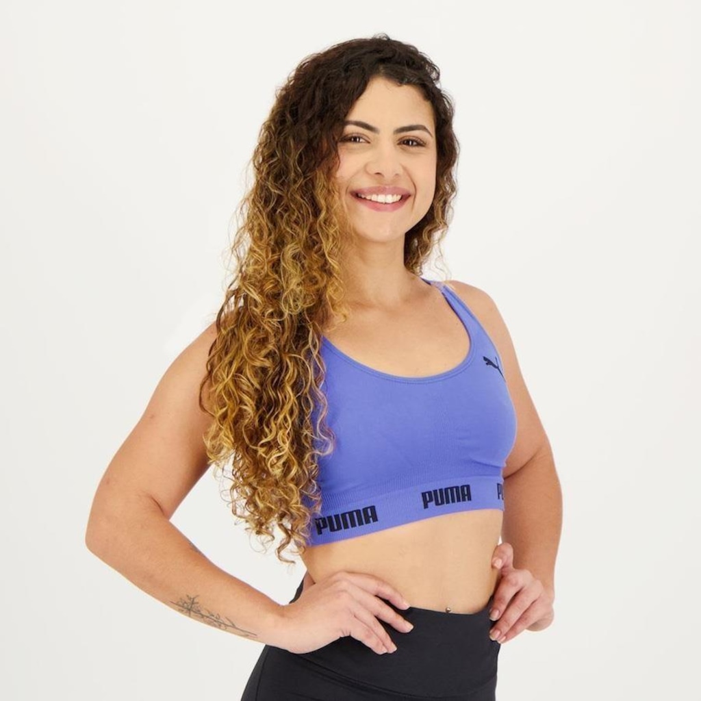 Top Fitness Puma Sem Costura - Feminino