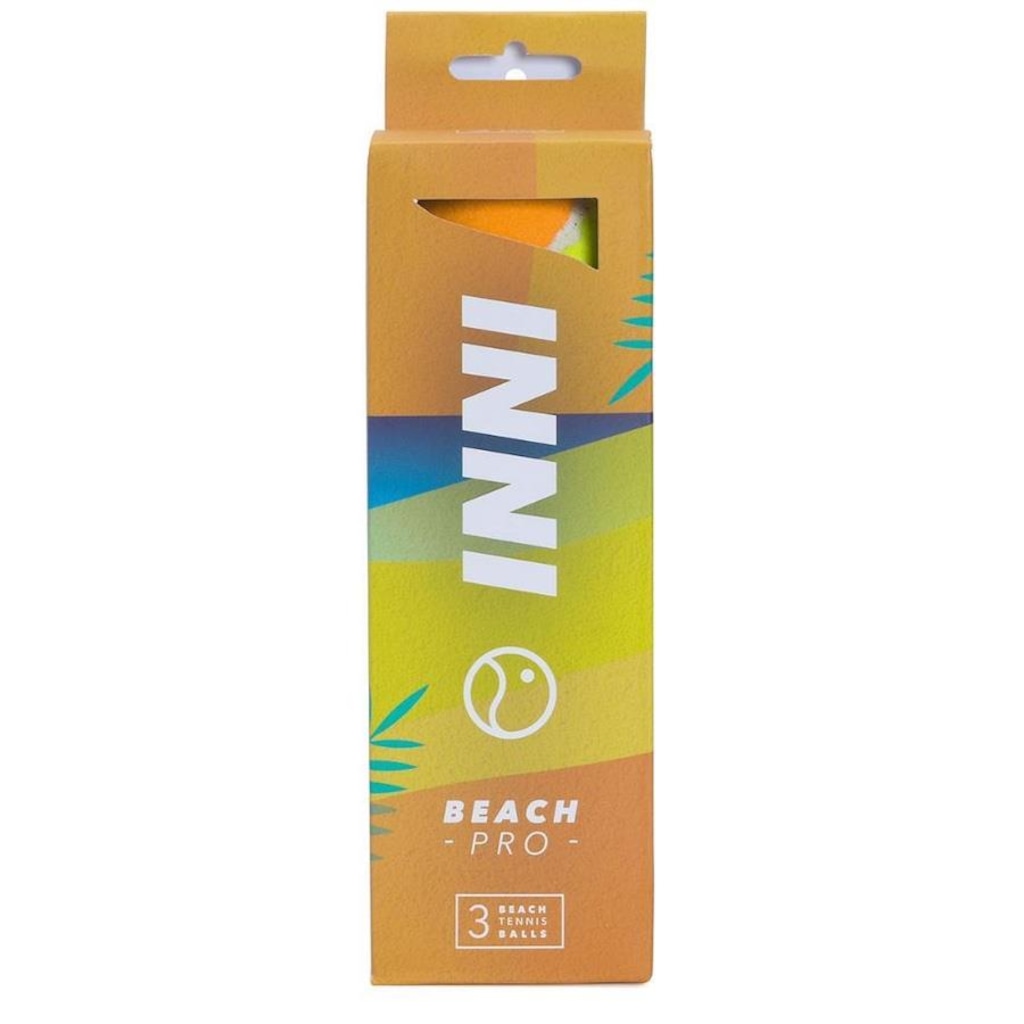 Imagem 2 do produto Tubo de Bolas de Beach Tennis Inni Beach Pro com 3 unidades