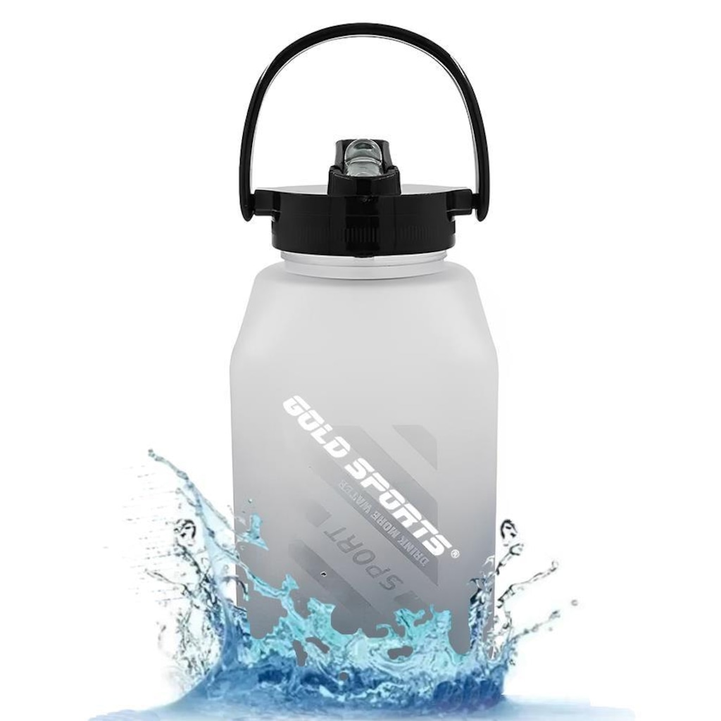 Imagem 2 do produto Garrafa Squeeze Gold Sports Cubo Emborrachada - 1Litro