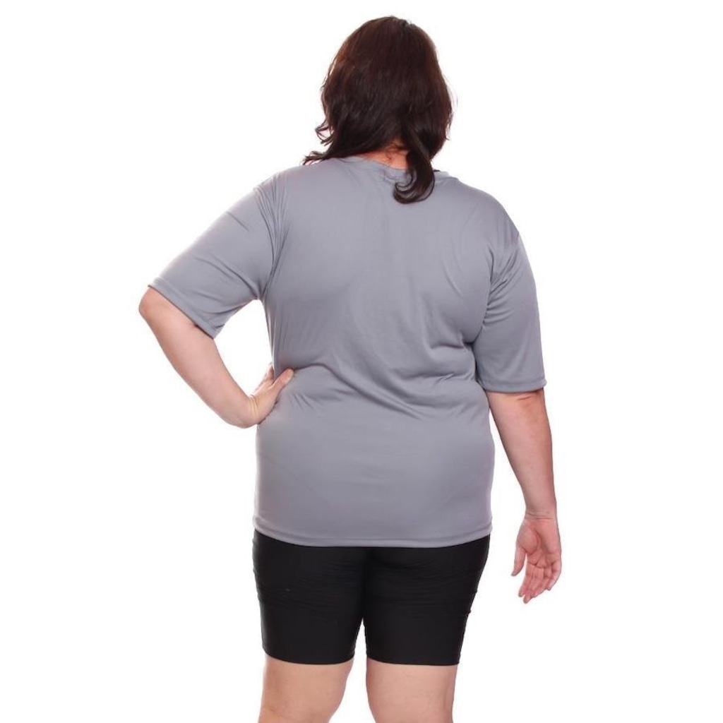 Imagem 2 do produto Camisa Térmica Dellas Fit Dry Fit Plus Size com Proteção Solar Uv - Feminina