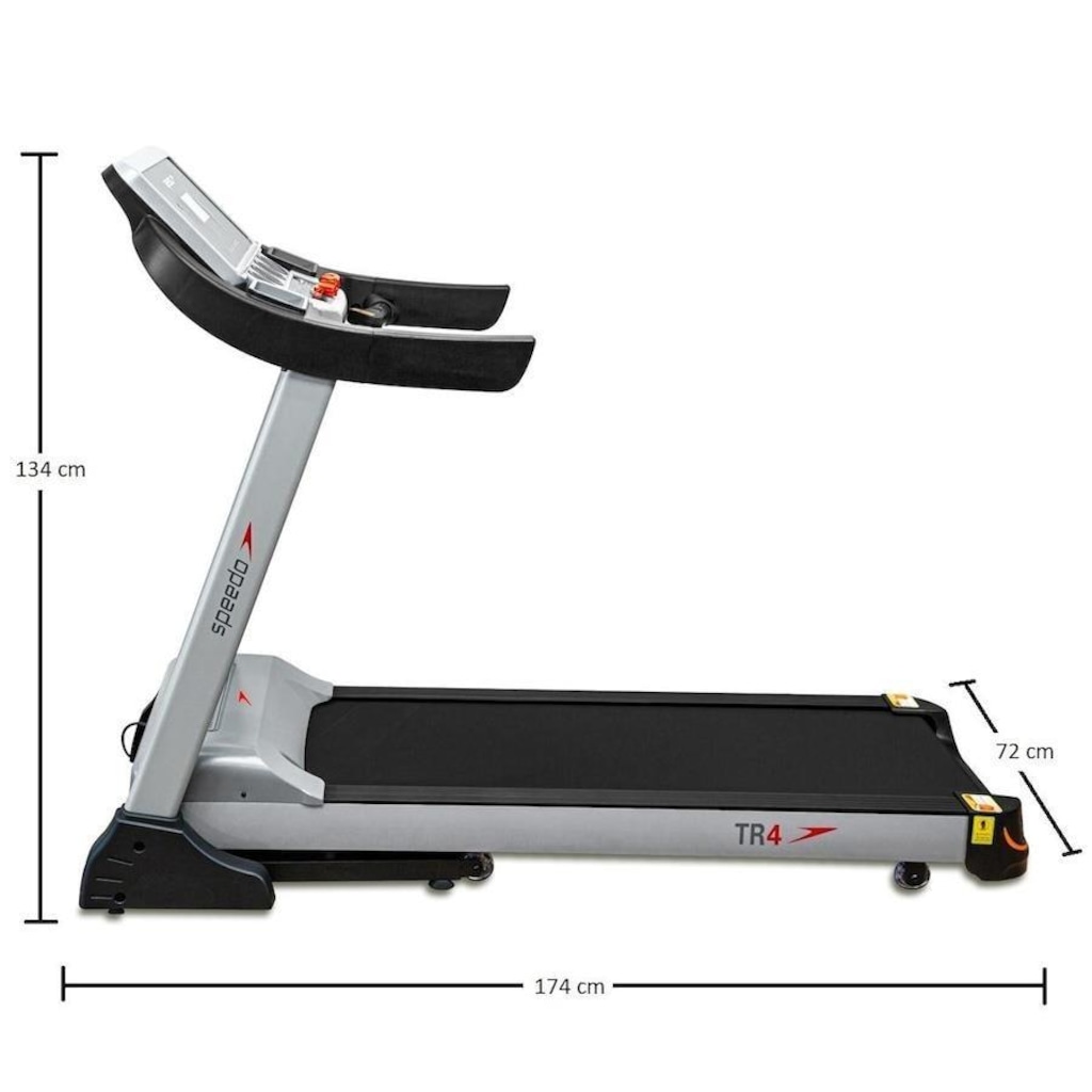 Esteira Ergométrica Speedo TR 4 com Inclinação Eletrônica - 220V