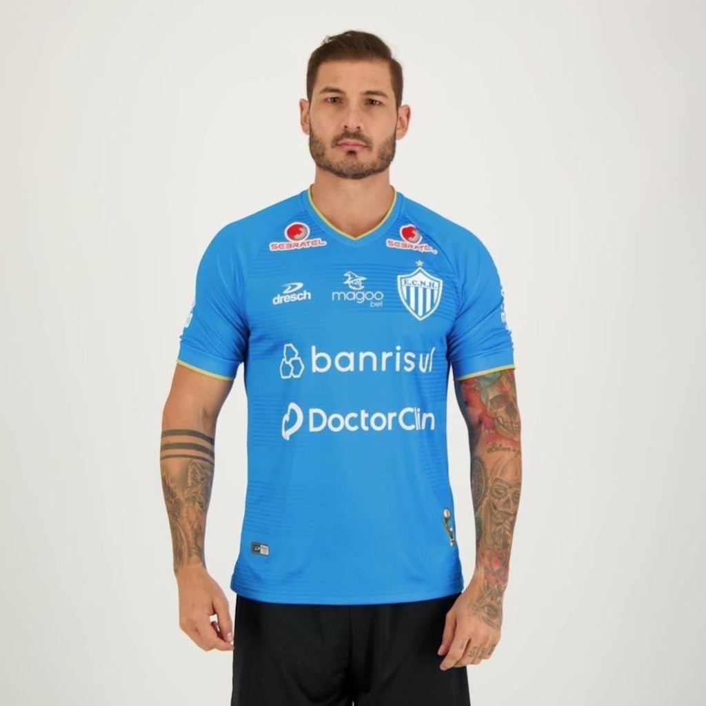 Camisa Novo Hamburgo I 2023 Dresch - Masculina - Foto 1