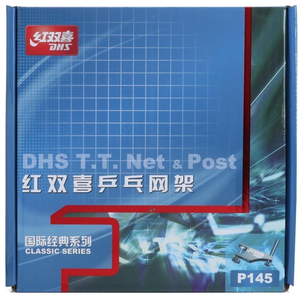 Imagem 2 do produto Rede de Tênis de Mesa DHS P145 com suporte e Régua ITTF Approved Sistema Rosca