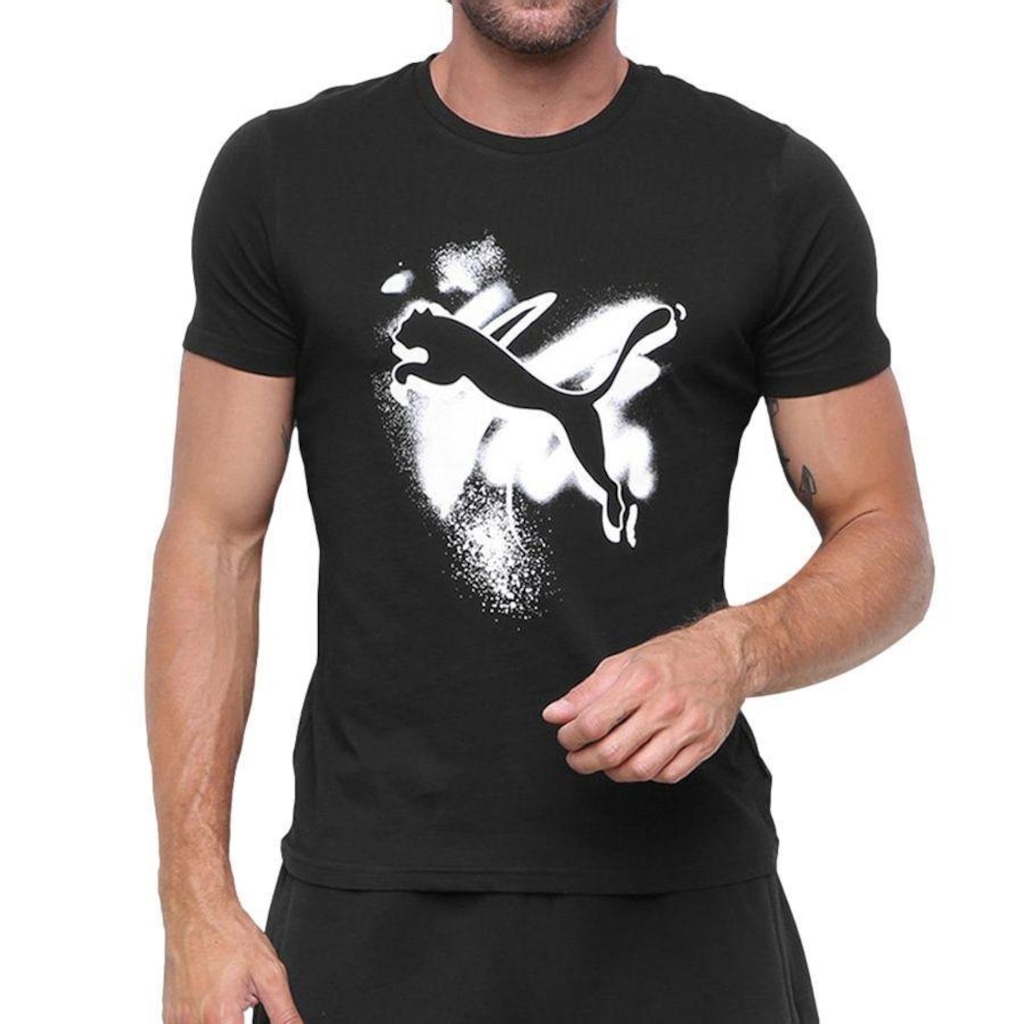 Camiseta Puma Estampada - Masculina - Foto 1