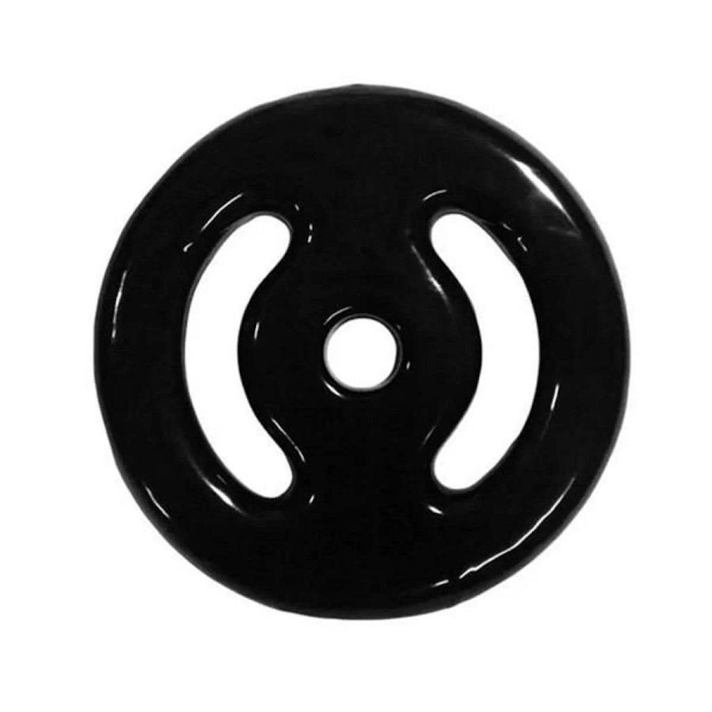 Par de Anilha Nova Era Emborrachada Vazada - 4Kg