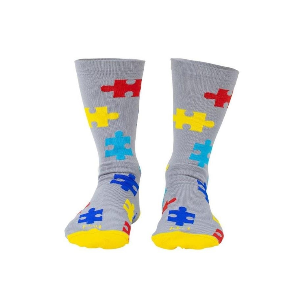 Imagem 2 do produto Meia Cano Alto HUPI Tea Autismo - Unissex