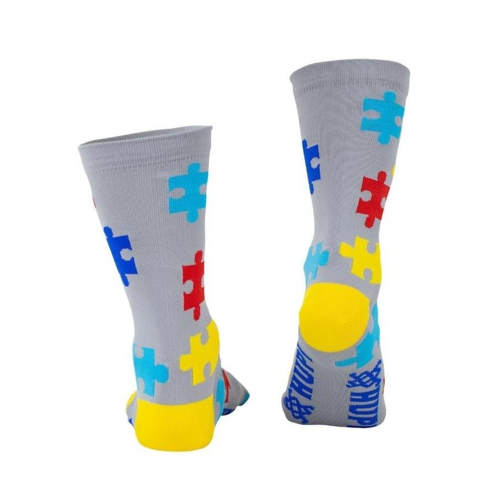 Imagem 3 do produto Meia Cano Alto HUPI Tea Autismo - Unissex