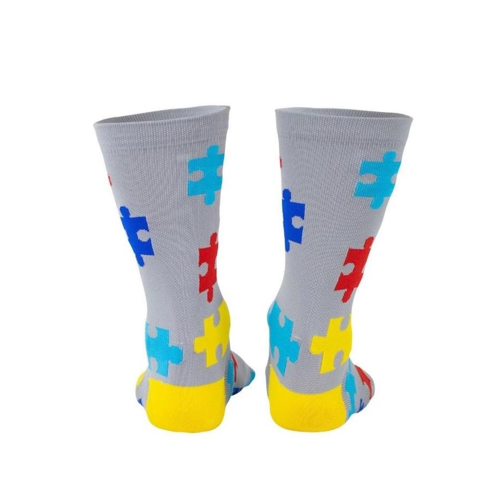 Imagem 4 do produto Meia Cano Alto HUPI Tea Autismo - Unissex