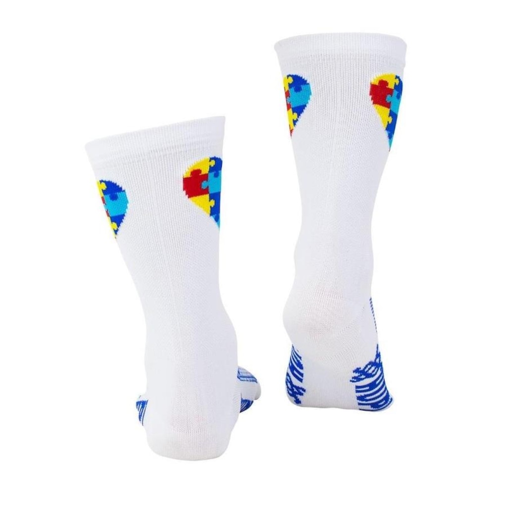 Imagem 2 do produto Meia Cano Alto HUPI Tea Autismo Heart - Unissex