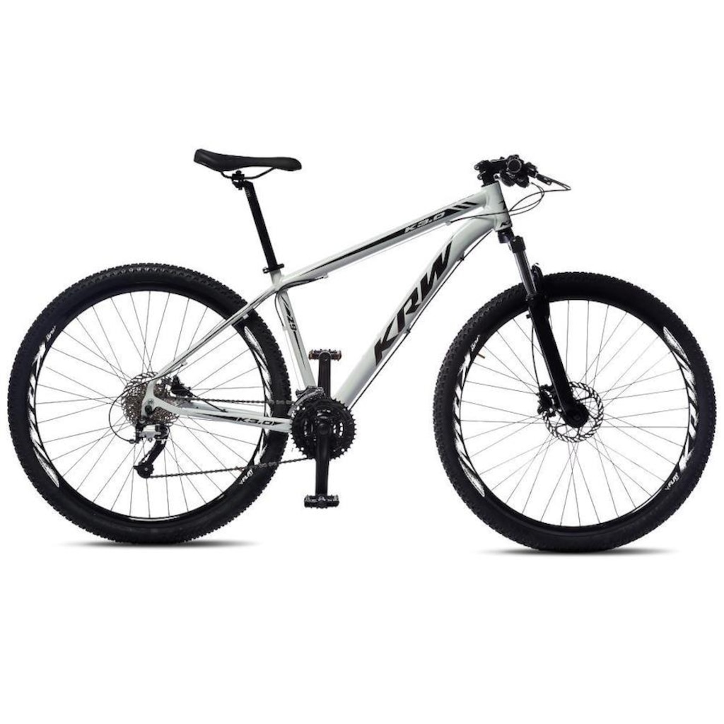 Bicicleta Aro 29 KRW  S41 Alumínio - Câmbio Shimano - Freio a Disco hidráulico - 24V - Adulto