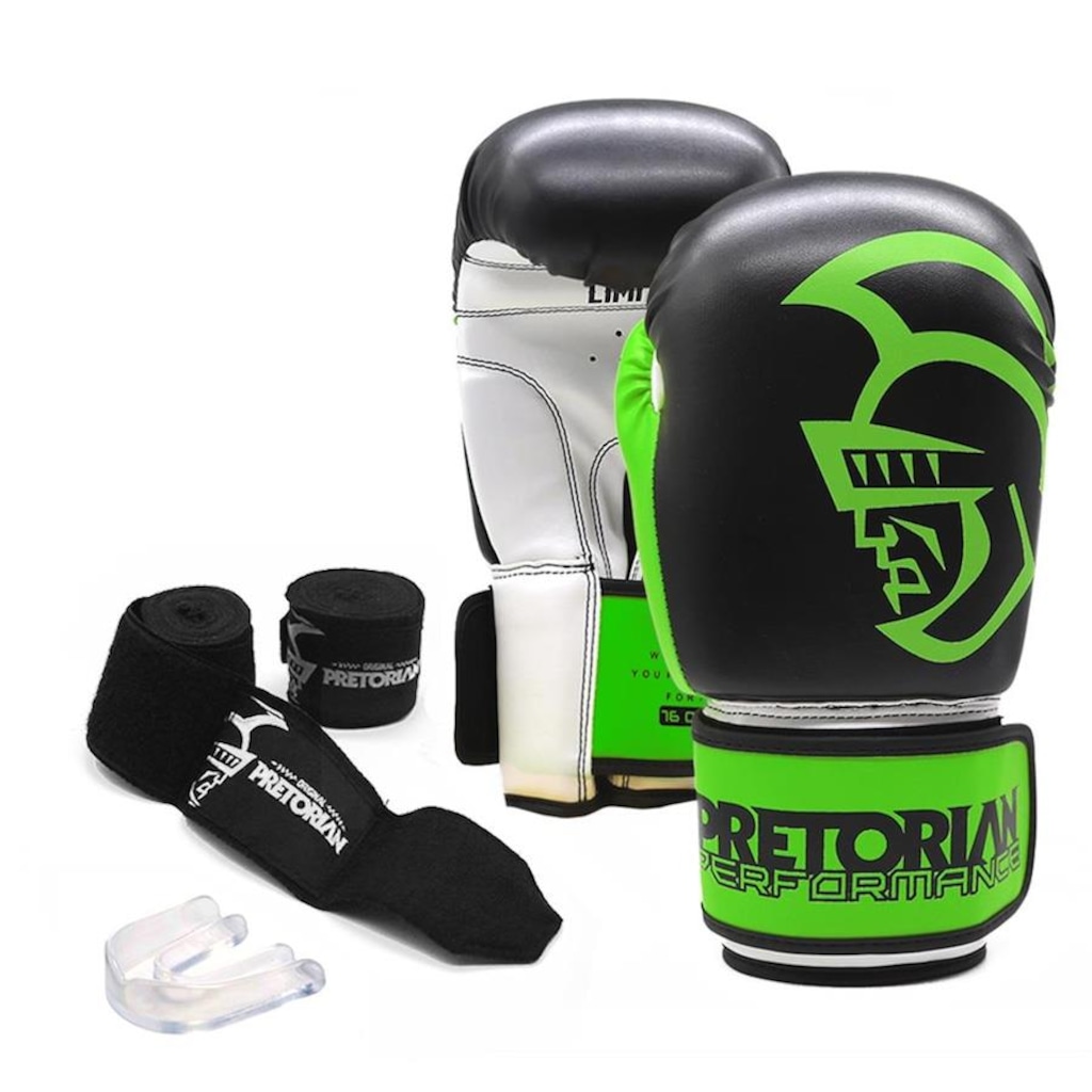 Imagem 1 do produto Kit de Boxe Pretorian Performance com Luvas + Bucal + Bandagens