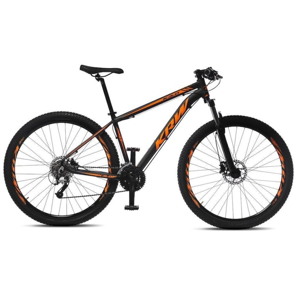 Bicicleta Aro 29 KRW S36 Alumínio - Freio Hidráulico - Câmbio Shimano - 24 Velocidades - Unissex
