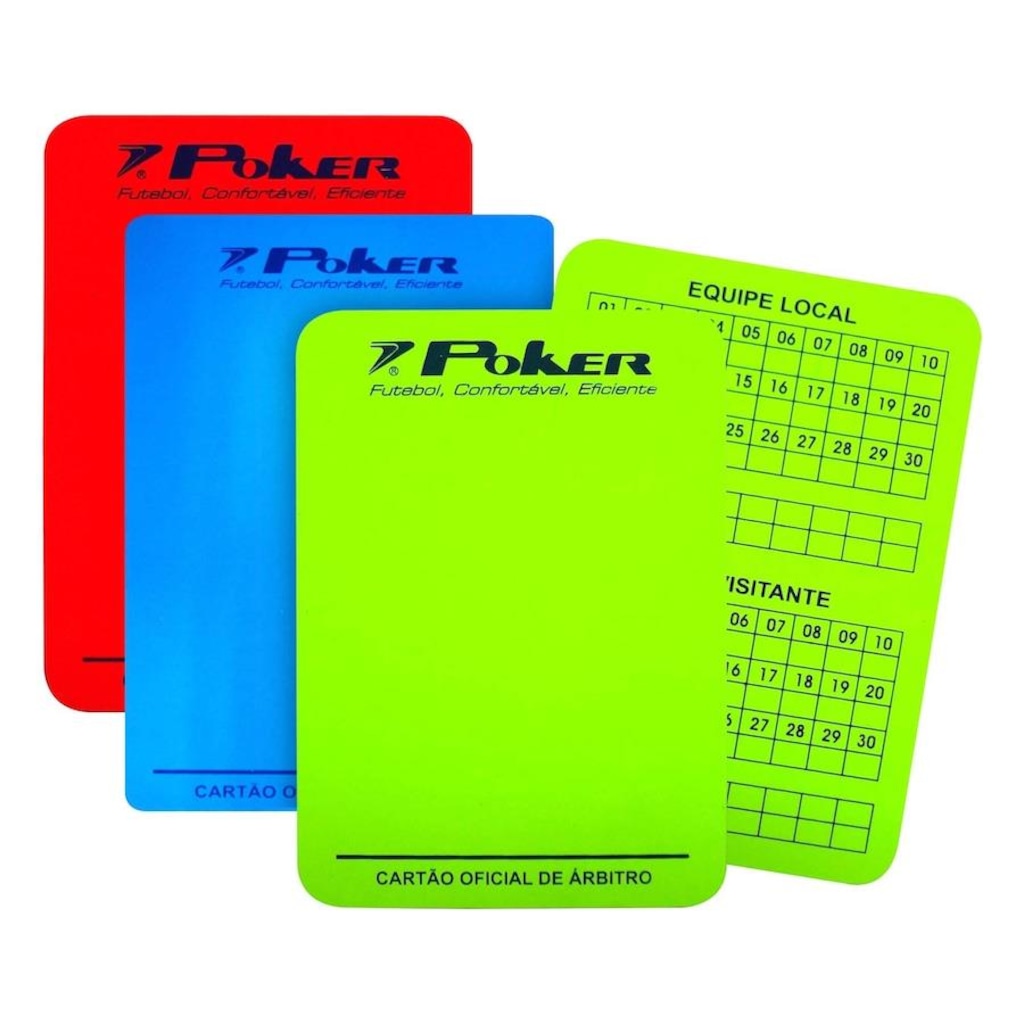 Cartão Futsal Poker Arbitro Oficial