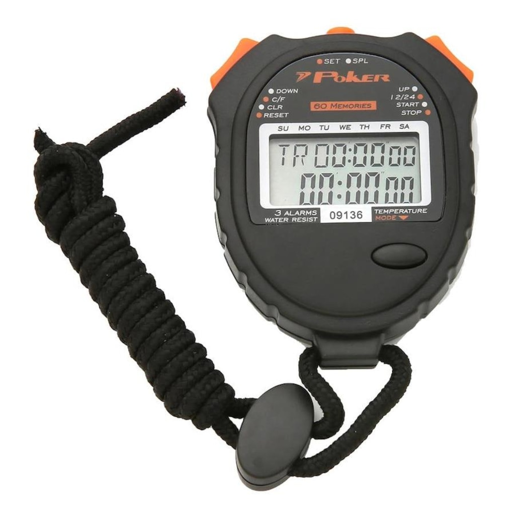 Cronometro Digital Profissional Poker Running 60 Voltas