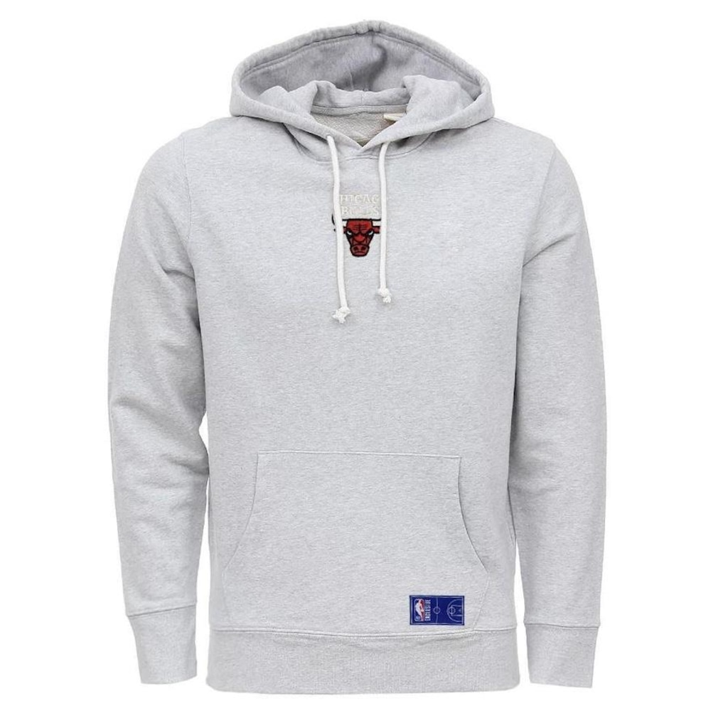 Blusão De Moletom Canguru NBA Chicago Bulls Mini Logo Soft - Adulto