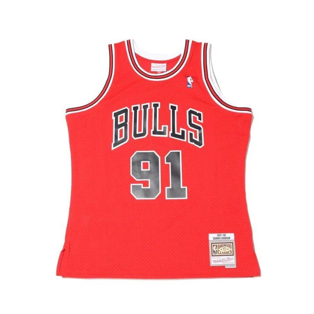 Camiseta Regata Mitchell & Ness Jersey Chicago Bulls Dennis Rodman 1997-1998 - Masculina - Foto 1