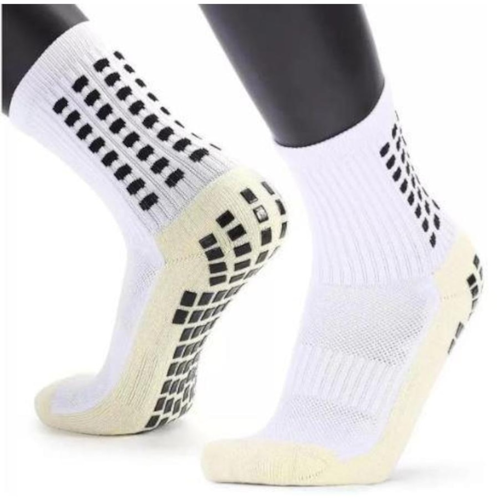 Meia Antiderrapante Workout Futebol Tipo Trusox Anti Torção Esportiva - Masculina - Foto 1