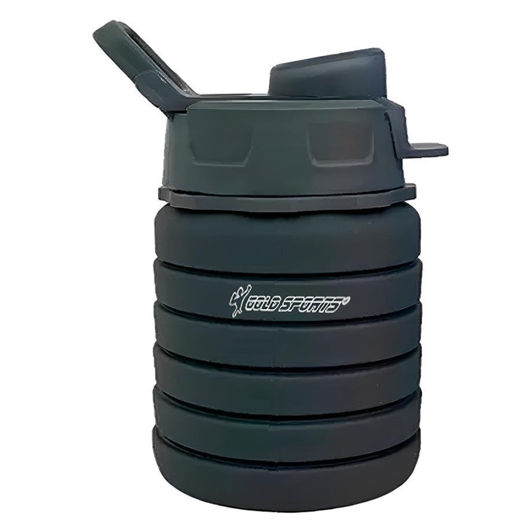 Imagem 3 do produto Garrafa Gold Sports Silicone Walk Retrátil Dobrável Portátil - 500ml