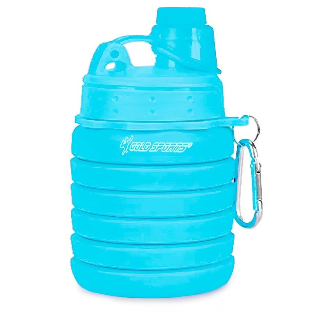 Imagem 3 do produto Garrafa Gold Sports Silicone Walk Retrátil Dobrável Portátil - 500ml