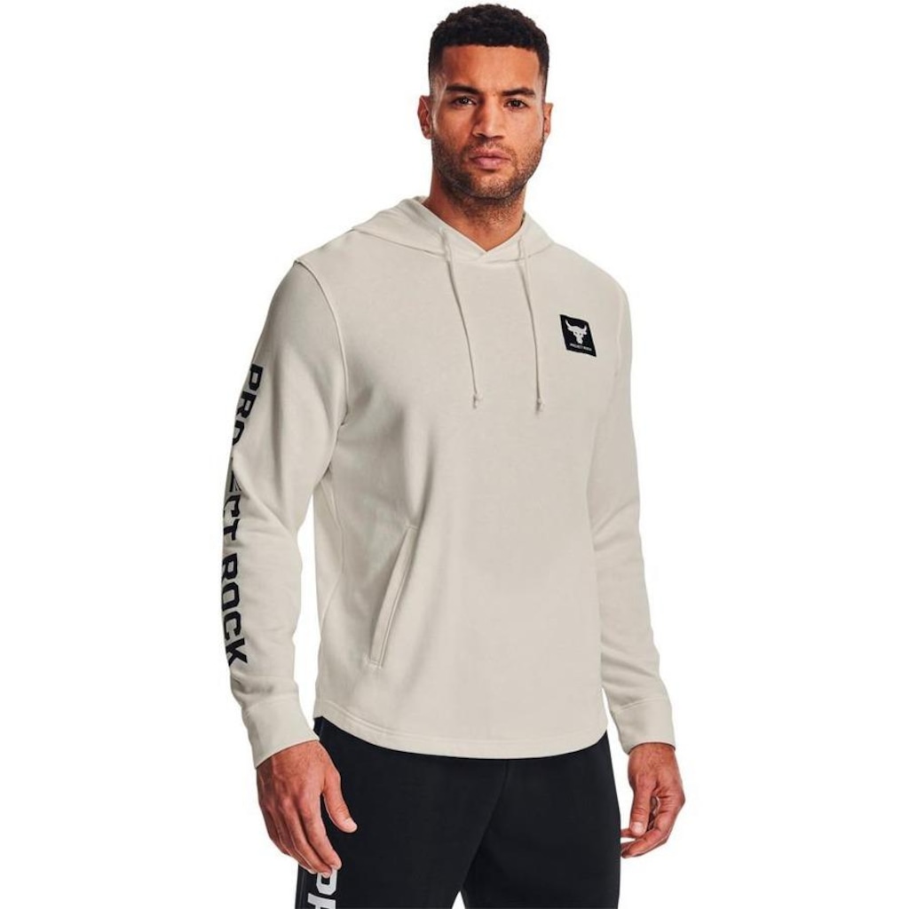 Blusão de Moletom com Capuz Under Armour Pjt Rock Terry Hood - Masculino
