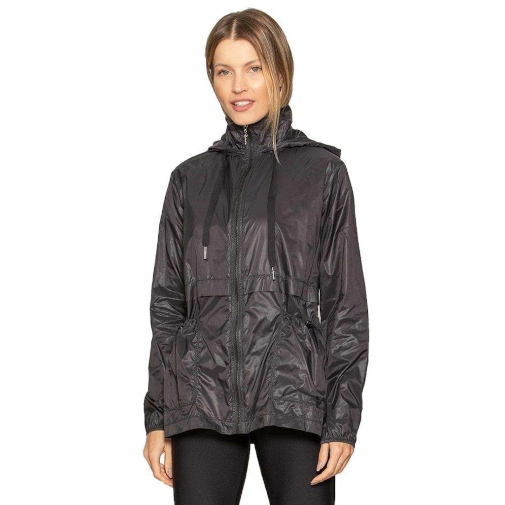 Jaqueta com Capuz Run More Poly Asia - Feminina