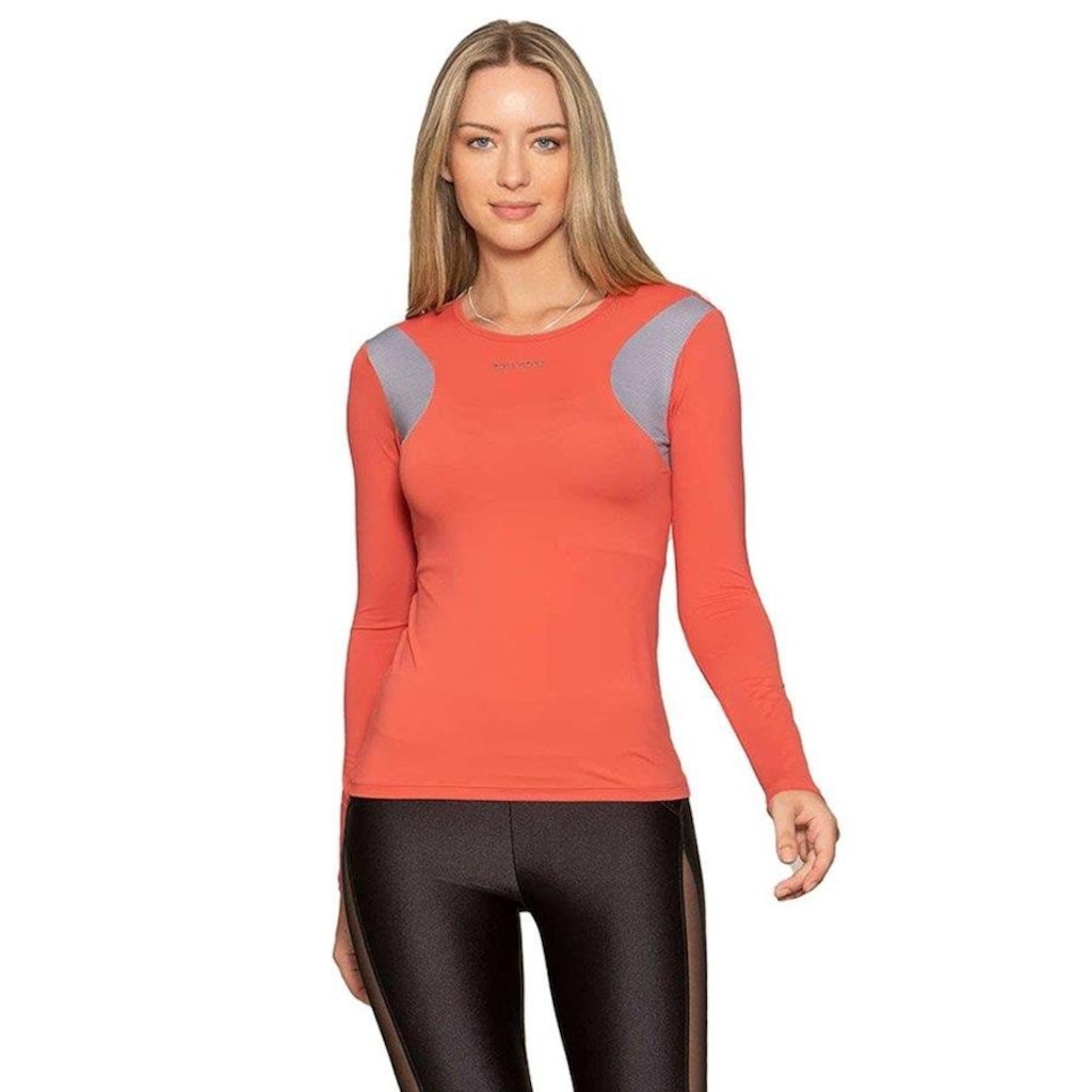 Camiseta Run More Manga Longa Luar - Feminina