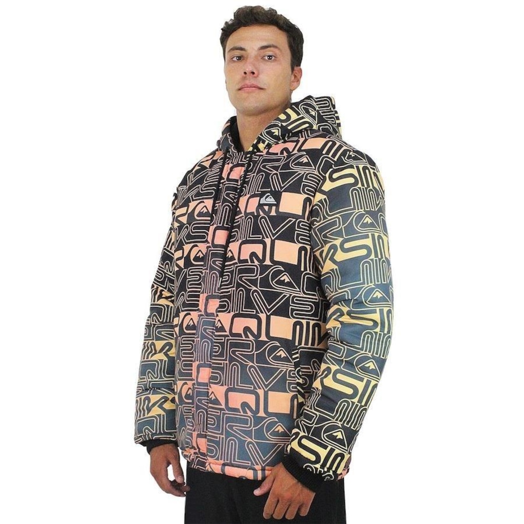 Imagem 3 do produto Jaqueta com Capuz Quiksilver Puff World Block - Masculina