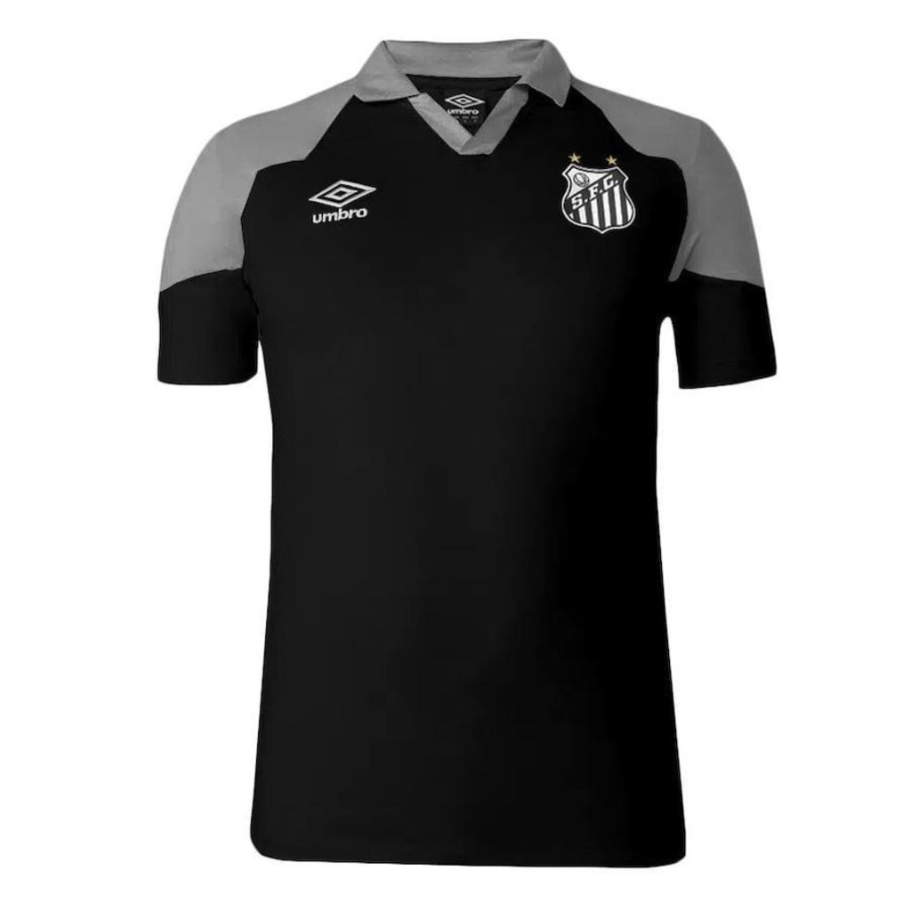 Camisa Pólo do Santos 2023 Umbro Viagem - Masculina - Foto 1