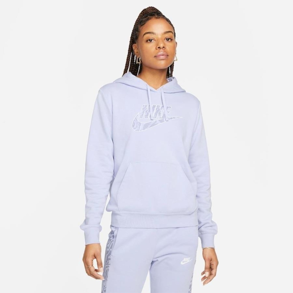 Blusão com Capuz Nike Sportswear Club Fleece - Feminino - Foto 1