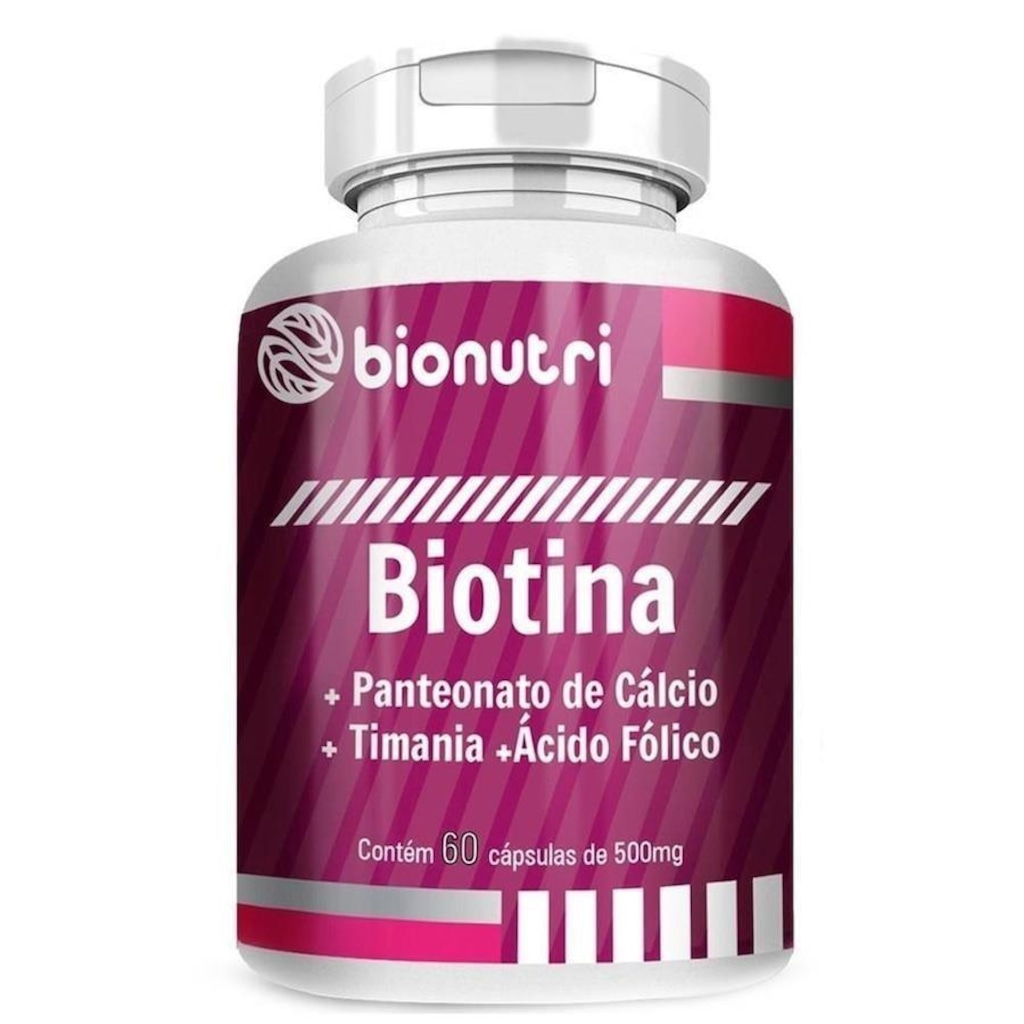 Biotina Bionutri 500mg - 60 cápsulas - Foto 1