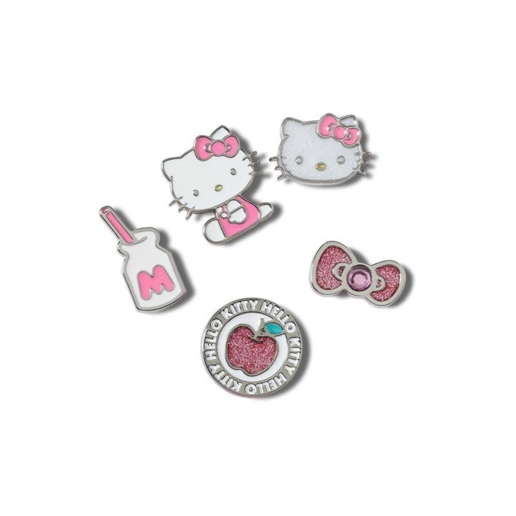 Kit Jibbitz Crocs Hello Kitty Elevated - 5 unidades