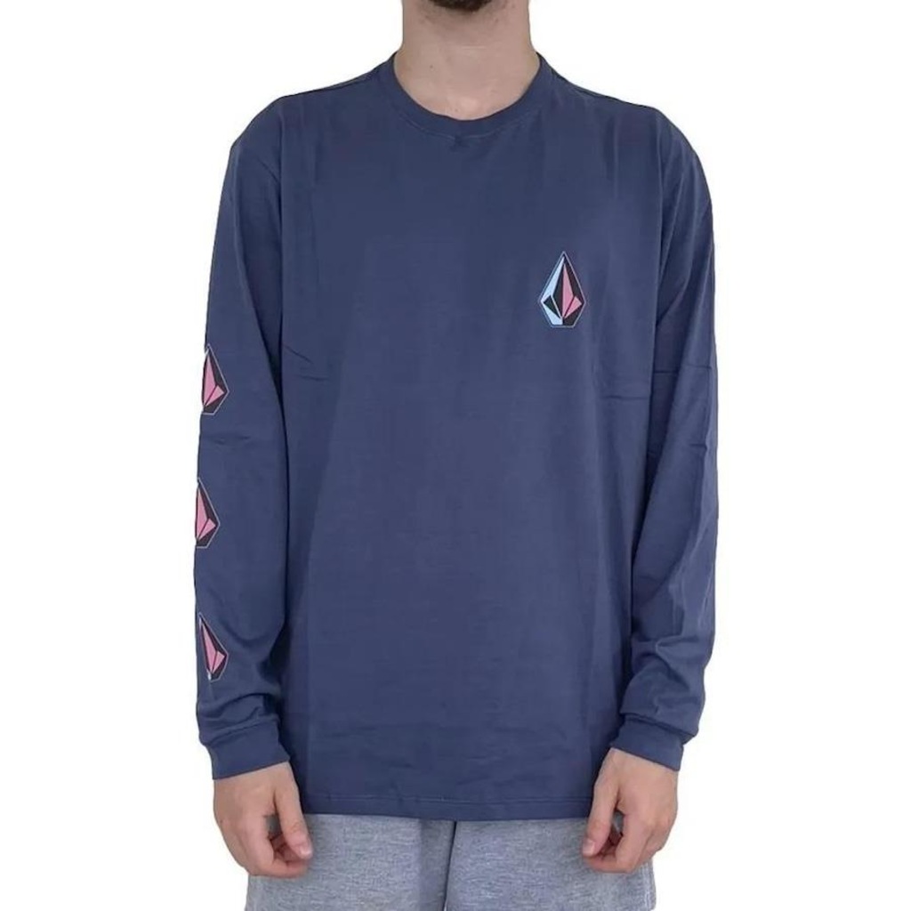 Camiseta Manga Longa Volcom Iconic - Masculina