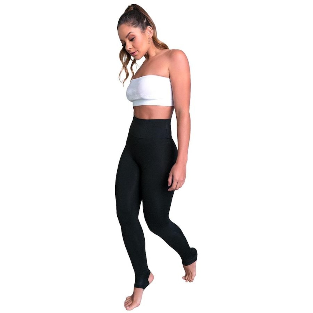 Imagem 3 do produto Calça Legging MVB Modas Pezinho Suplex Cintura Alta - Feminina