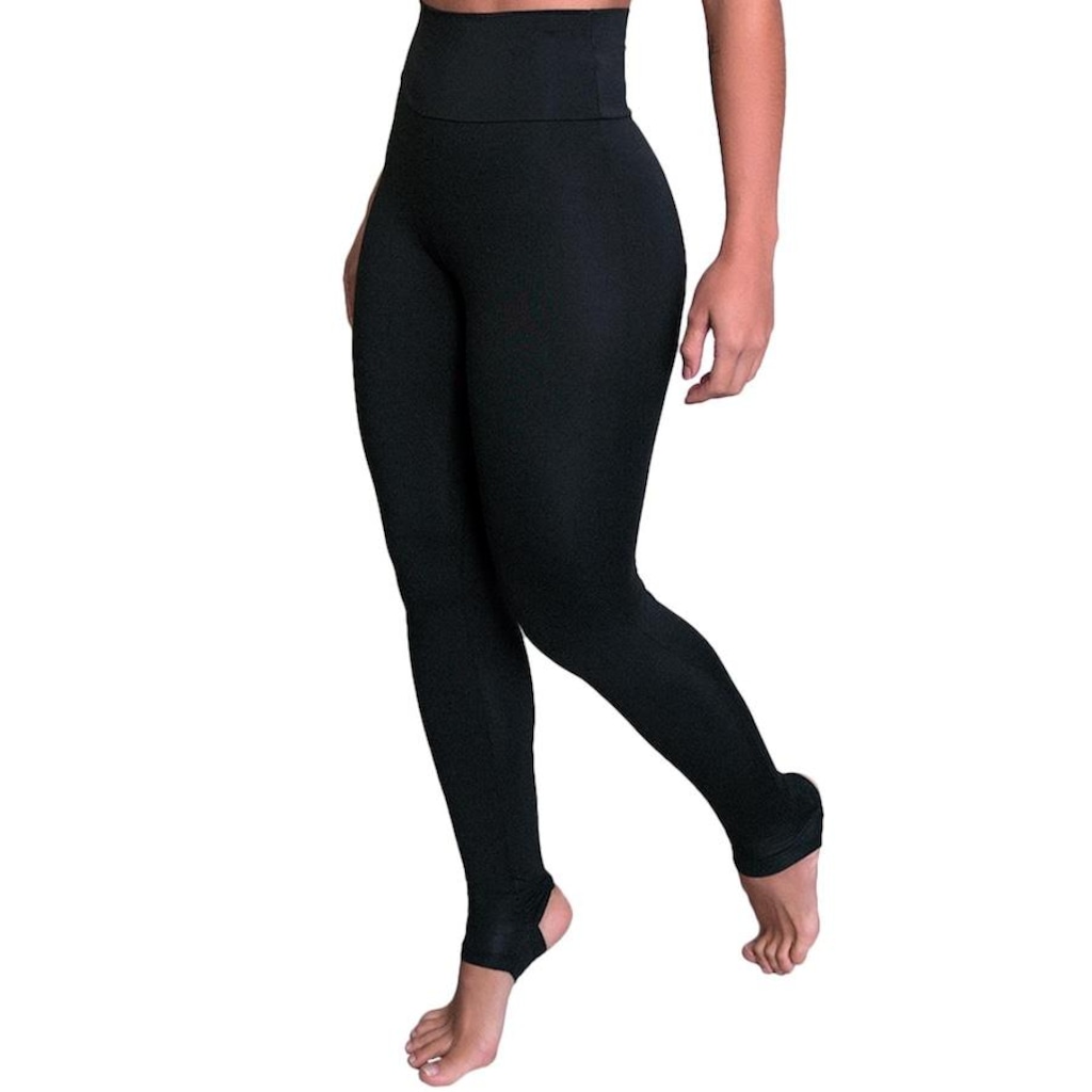 Calça Legging MVB Modas Pezinho Suplex Cintura Alta - Feminina