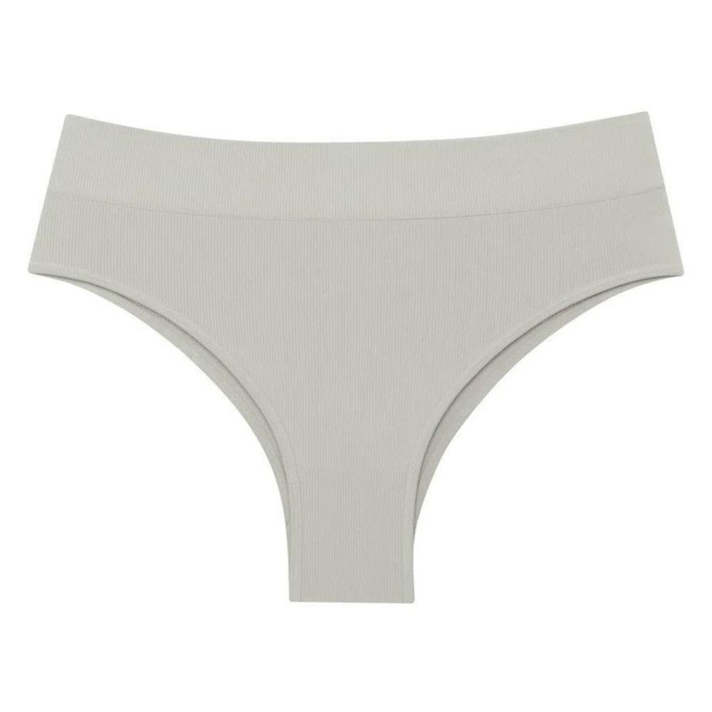Calcinha Alta She Microfibra Canelada sem Costura - Feminina