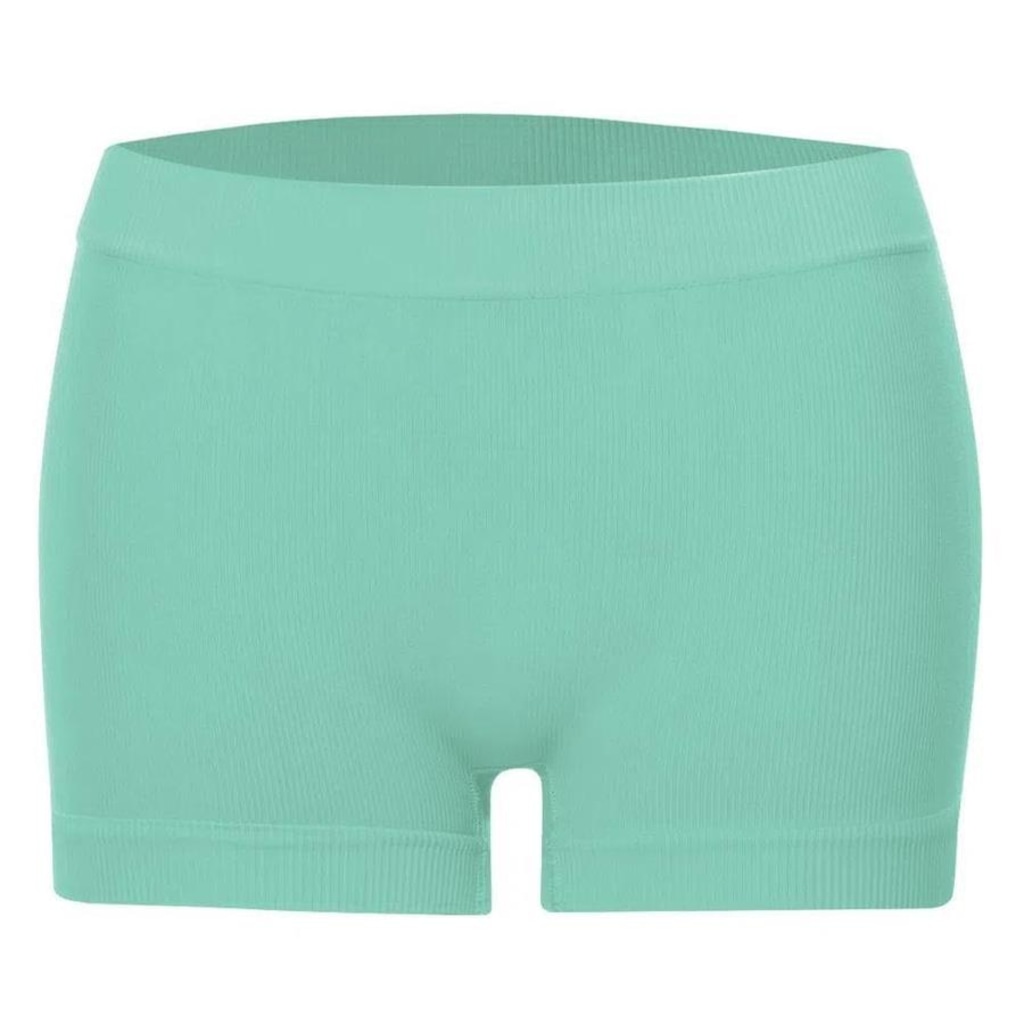 Calcinha Boyshort She Microfibra Canelada sem Costura - Feminina