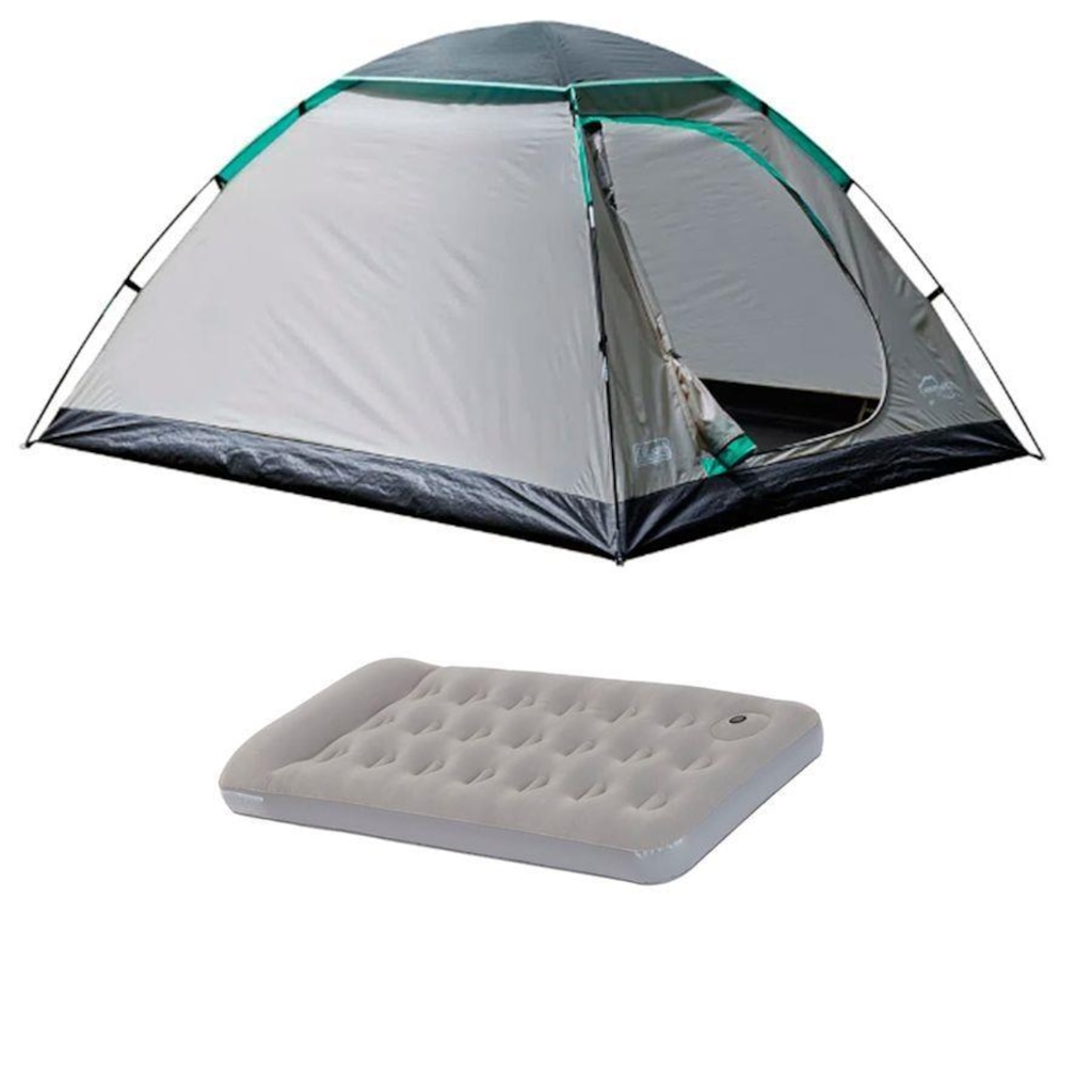 Kit Barraca de Camping 4 Pessoas Aruba Coleman + Colchão Inflável