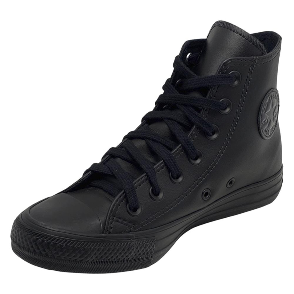 Tênis Cano Alto Converse Chuck Taylor All Star Monochrome - Unissex - Foto 1