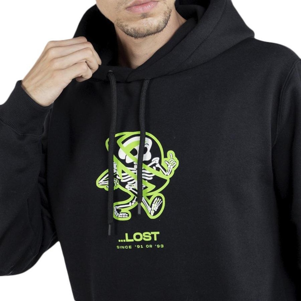 Imagem 3 do produto Blusão de Moletom com Capuz Lost Canguru Saturn Walking - Masculino