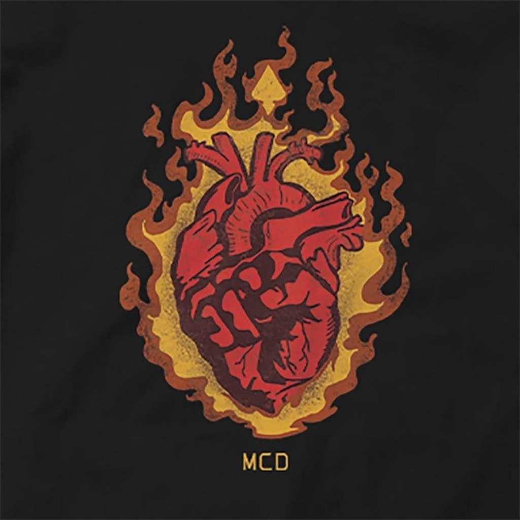 Imagem 2 do produto Camiseta Mcd Corazón En Llamas - Masculina