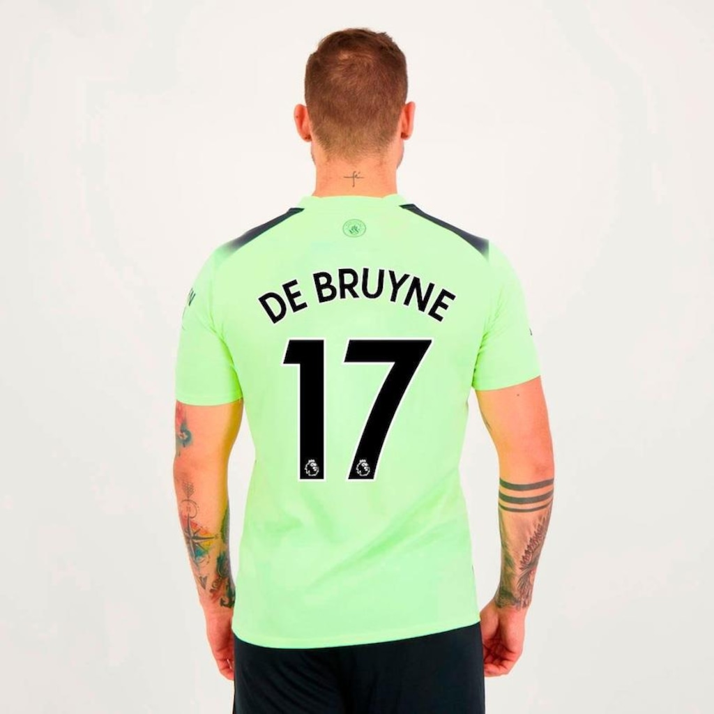 Camisa Manchester City Third 2023 De Bruyne 17 Puma - Masculina