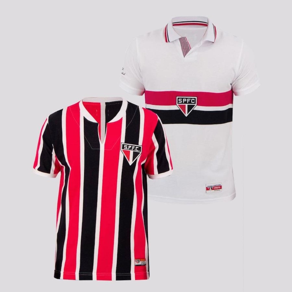 Kit Camisa do São Paulo Bimundial e 1971 Paulistão Futfanatics - Masculino
