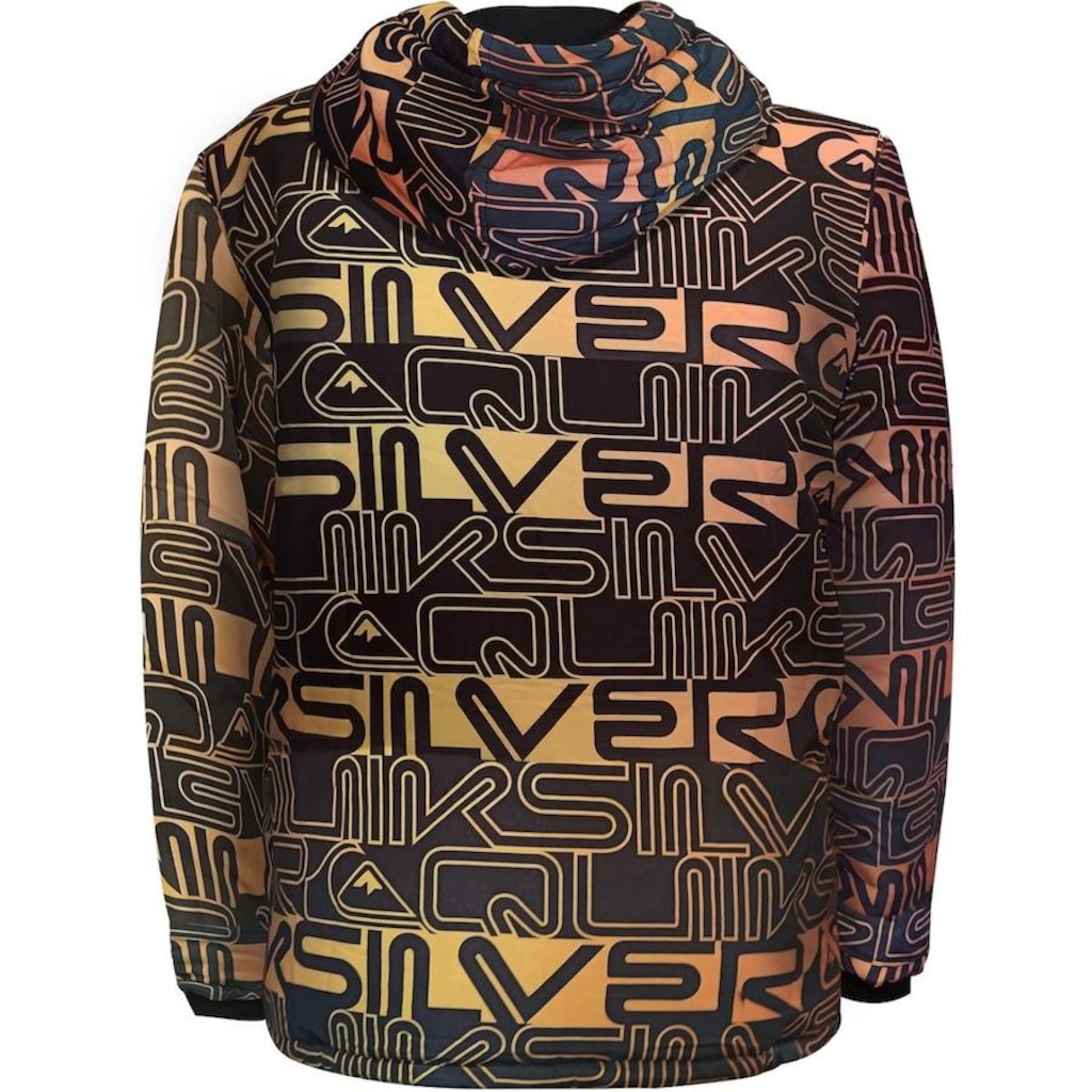 Imagem 2 do produto Jaqueta com Capuz Quiksilver Puff Word Block Full Print - Masculina